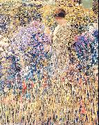 Frieseke, Frederick Carl Lady in a Garden oil painting